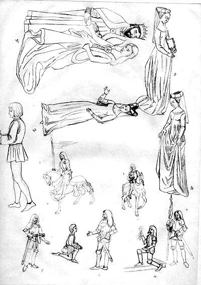 Tracing paper with figures